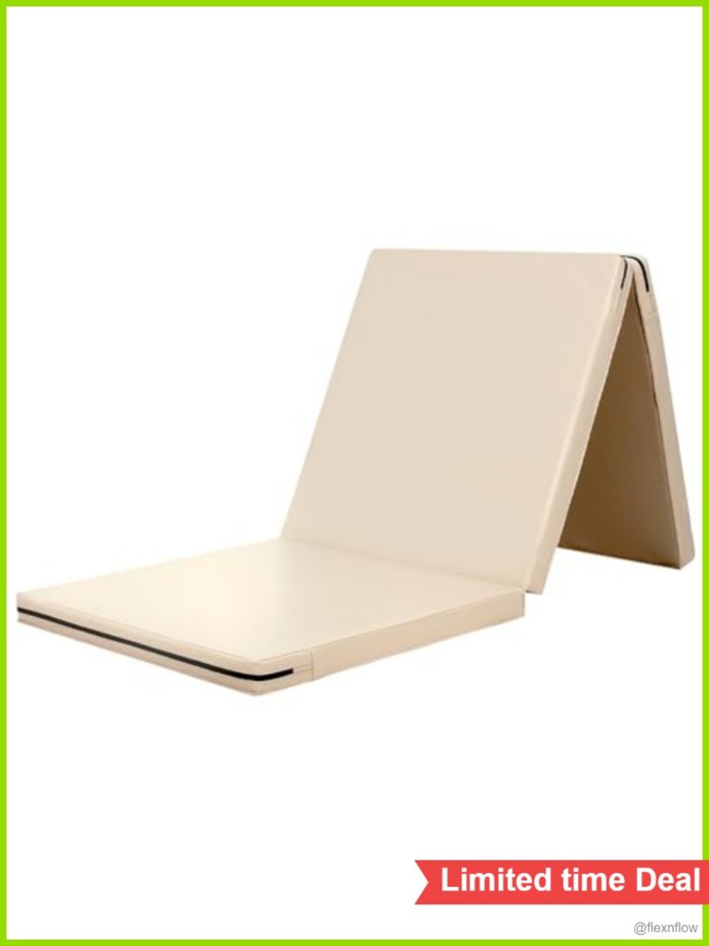 Folding Gymnastics Mat 71x24x2 Exercise Stretch Yoga with Handle